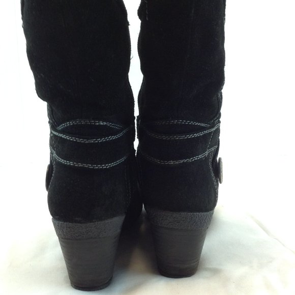 Blondo 'Leana' Black Suede Aqua Protect Knee High Boots - Picture 15 of 16